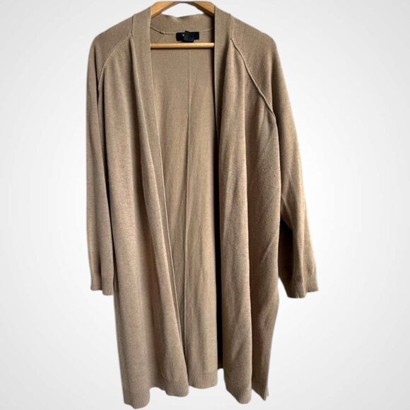 Verve Ami Womens Open Front Longline Cardigan Size XL Cozy Leisure Drape Knit - Picture 1 of 9